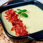 Crema de coliflor y queso azul