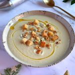 Sopa de calabacín y manzana