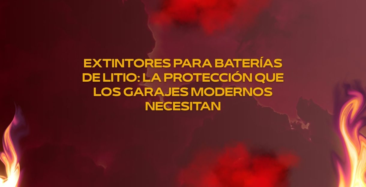 Extintores para baterías de litio: la protección que los garajes modernos necesitan