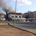 Bomberos controlan incendio en nave de Vallecas
